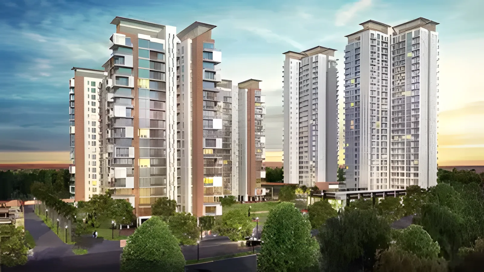 Aerial view of Sector 159, Noida