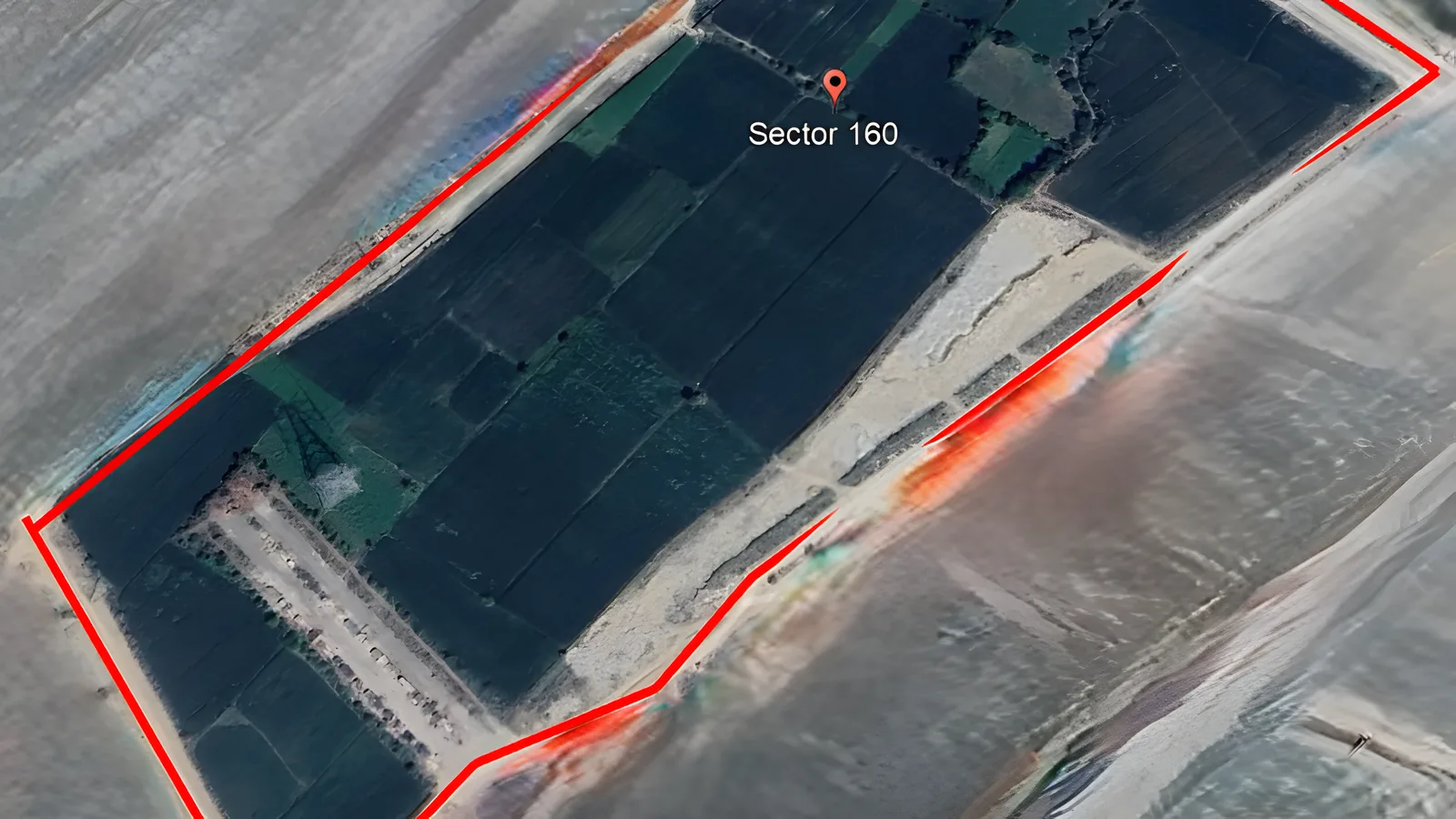 Aerial view of Sector 160, Noida