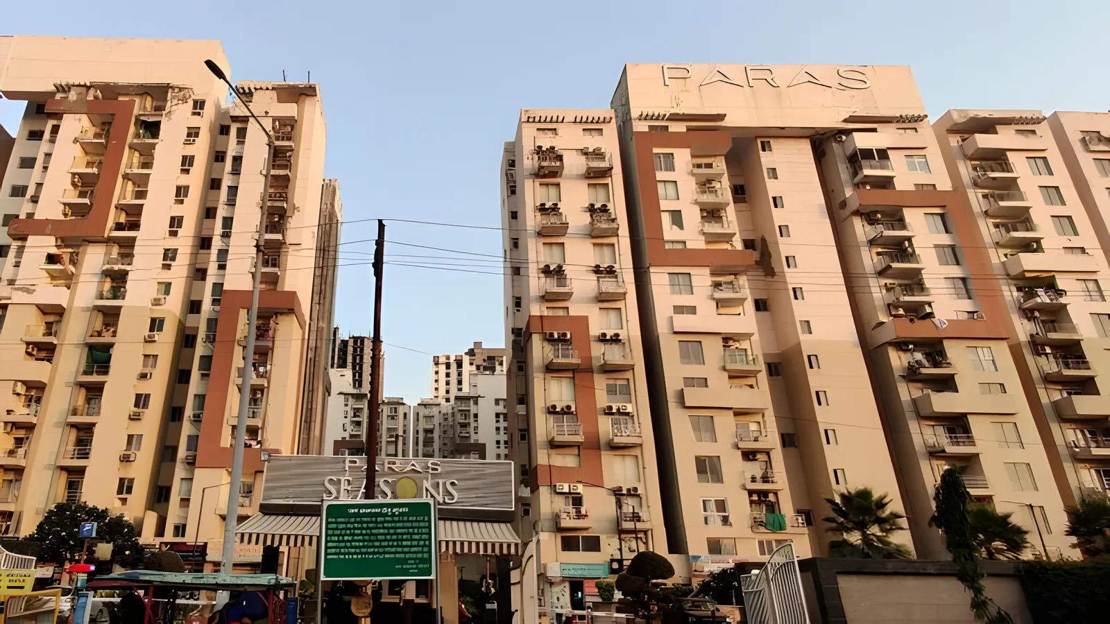 Aerial view of Sector 163, Noida