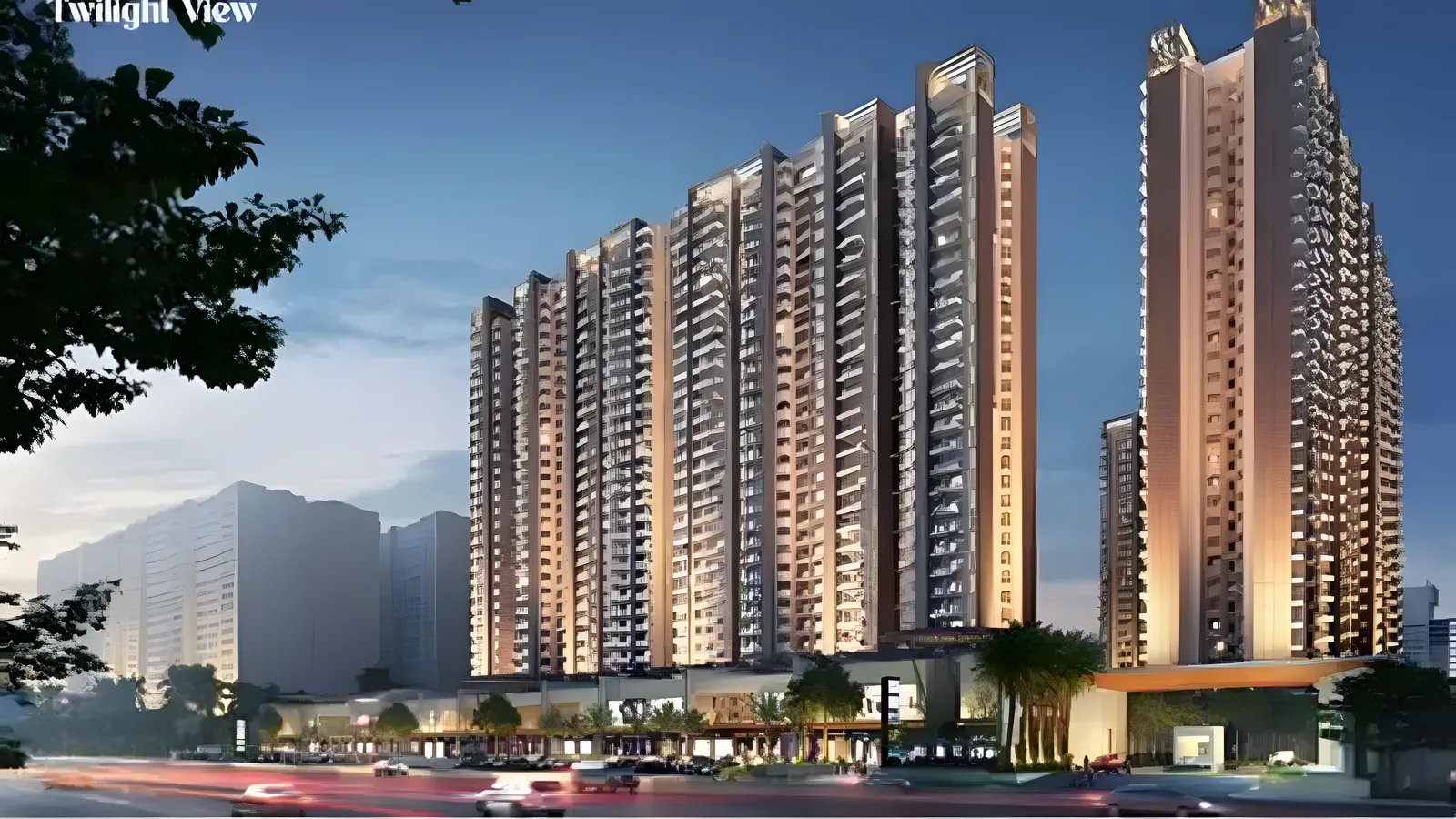 Aerial view of Sector 16C, Noida