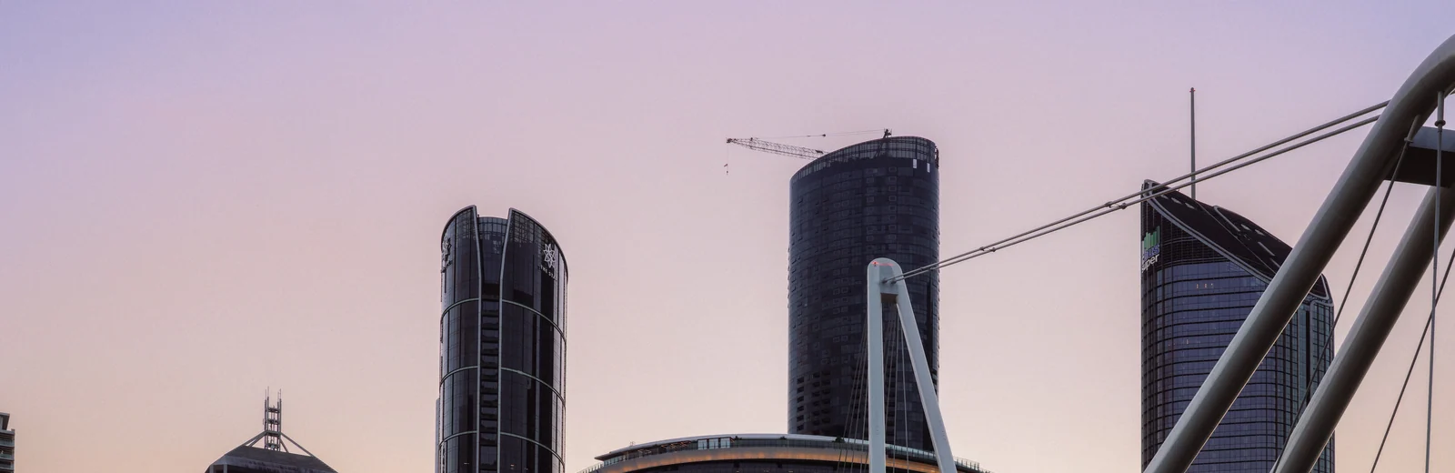 Skyline of Sector 25A, Noida at golden hour