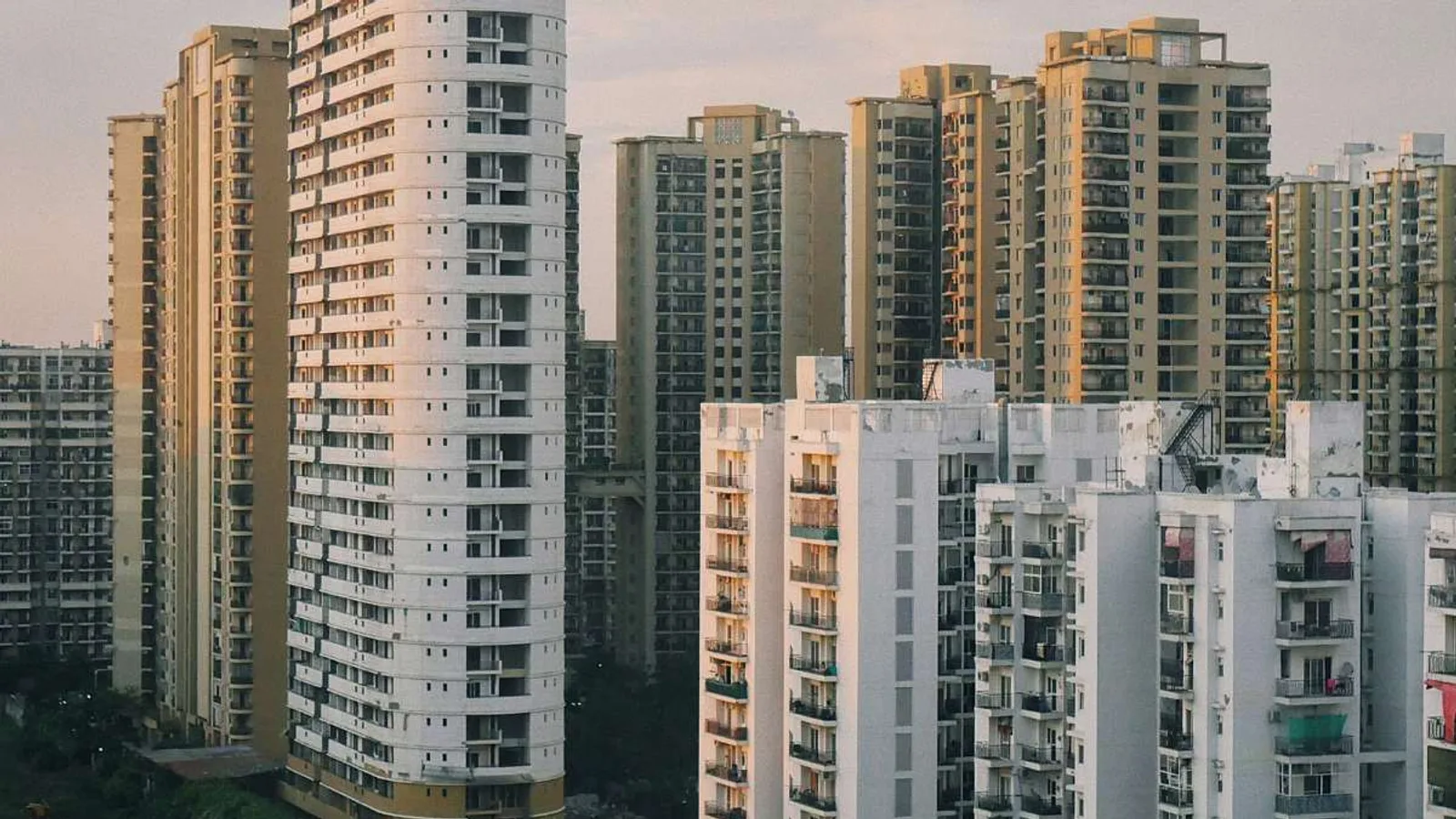 Aerial view of Sector 33, Noida