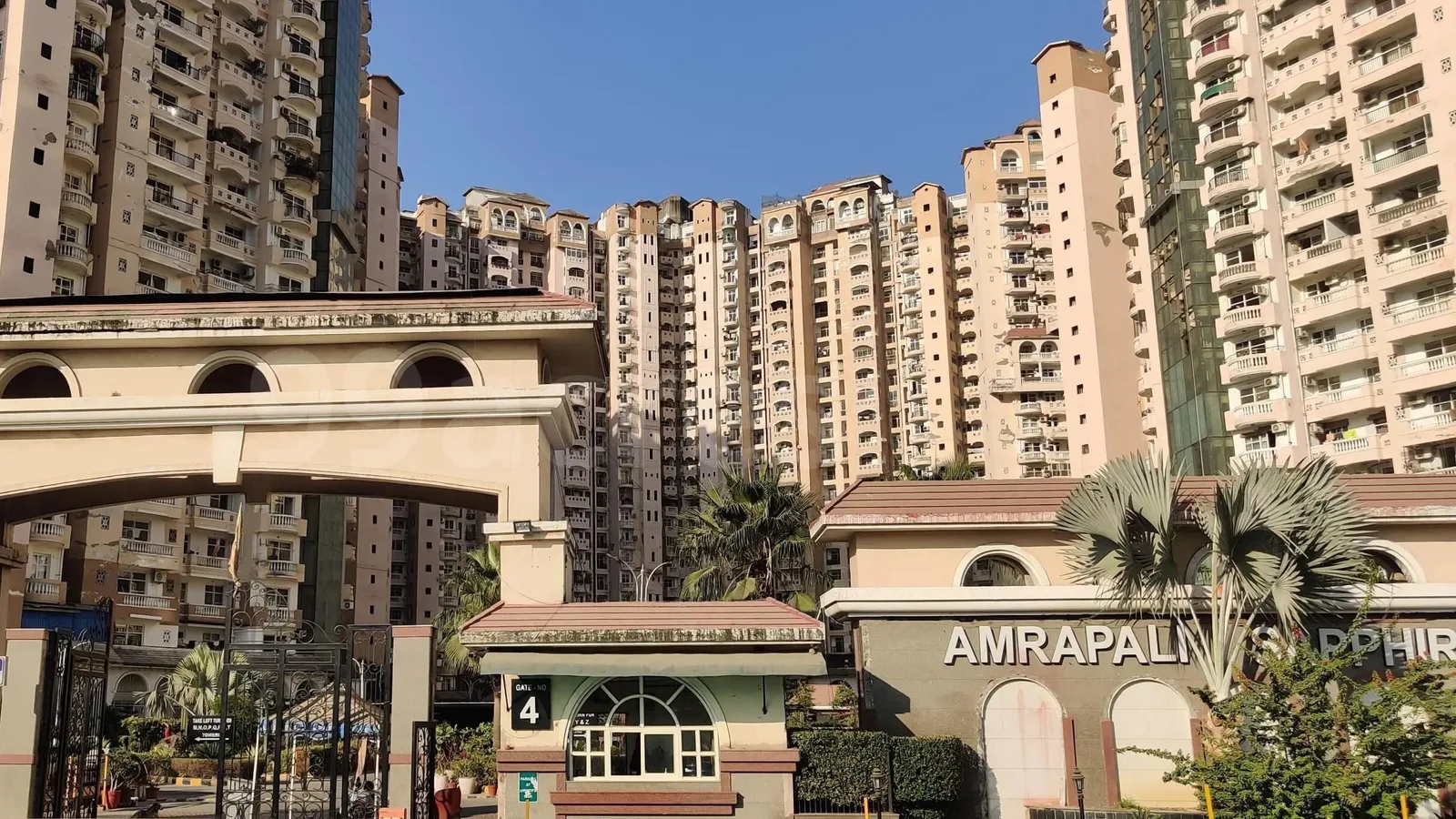 Aerial view of Sector 45, Noida