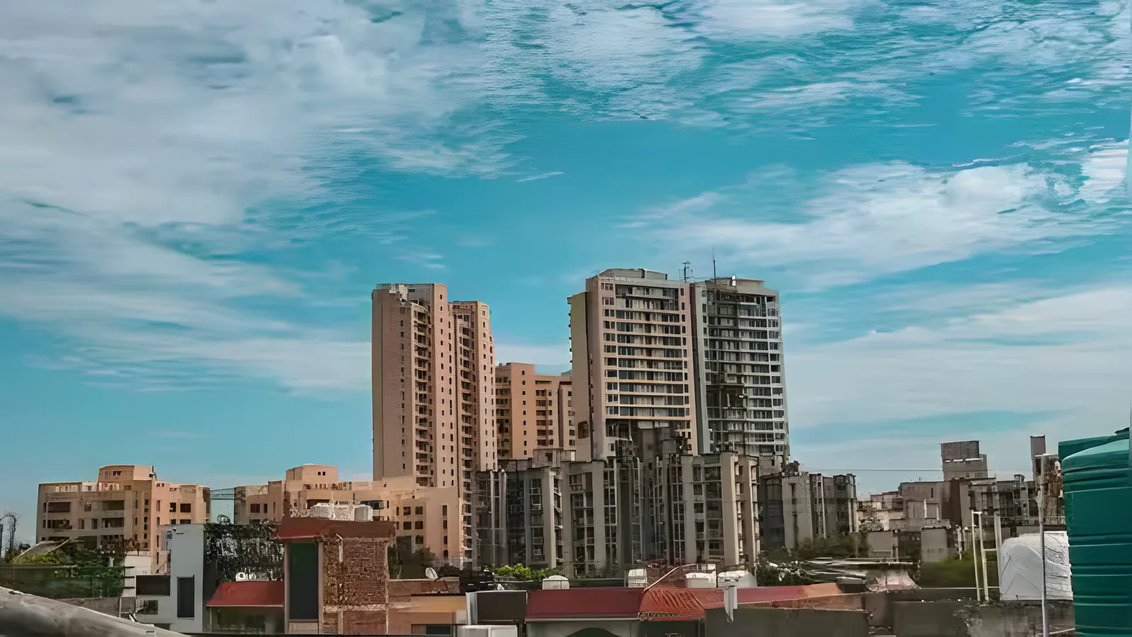 Aerial view of Sector 54, Noida