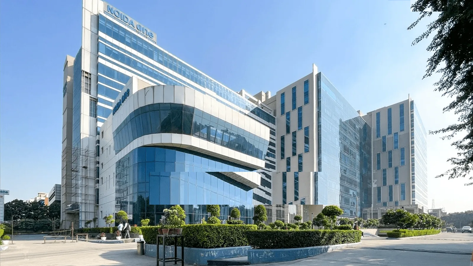 Aerial view of Sector 62A, Noida