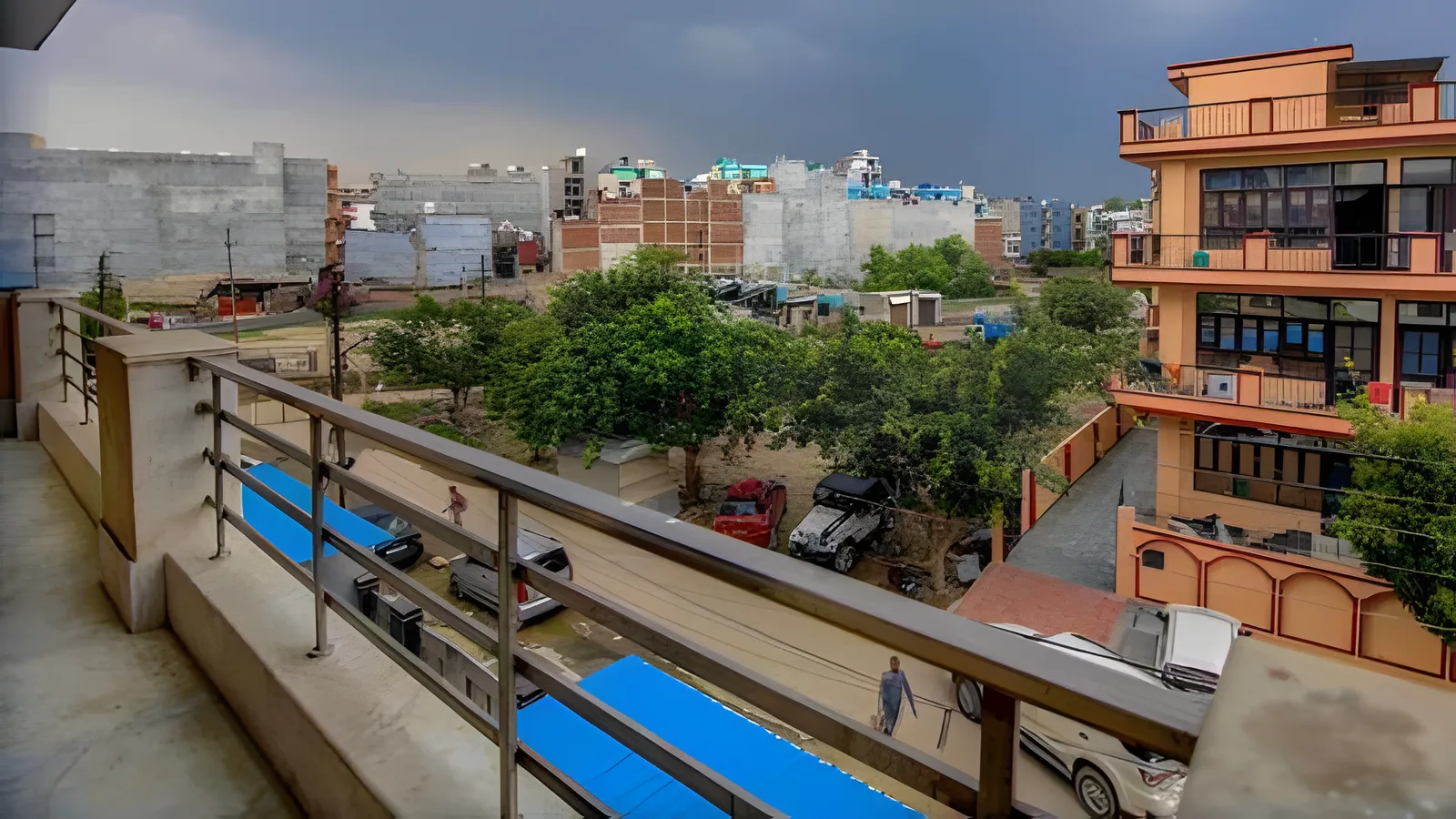 Aerial view of Sector 66, Noida