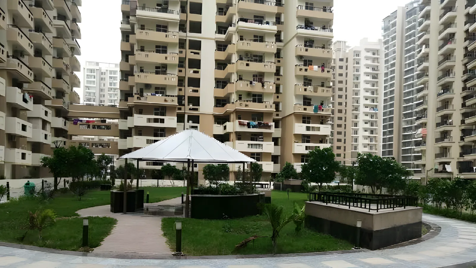 Aerial view of Sector 67, Noida