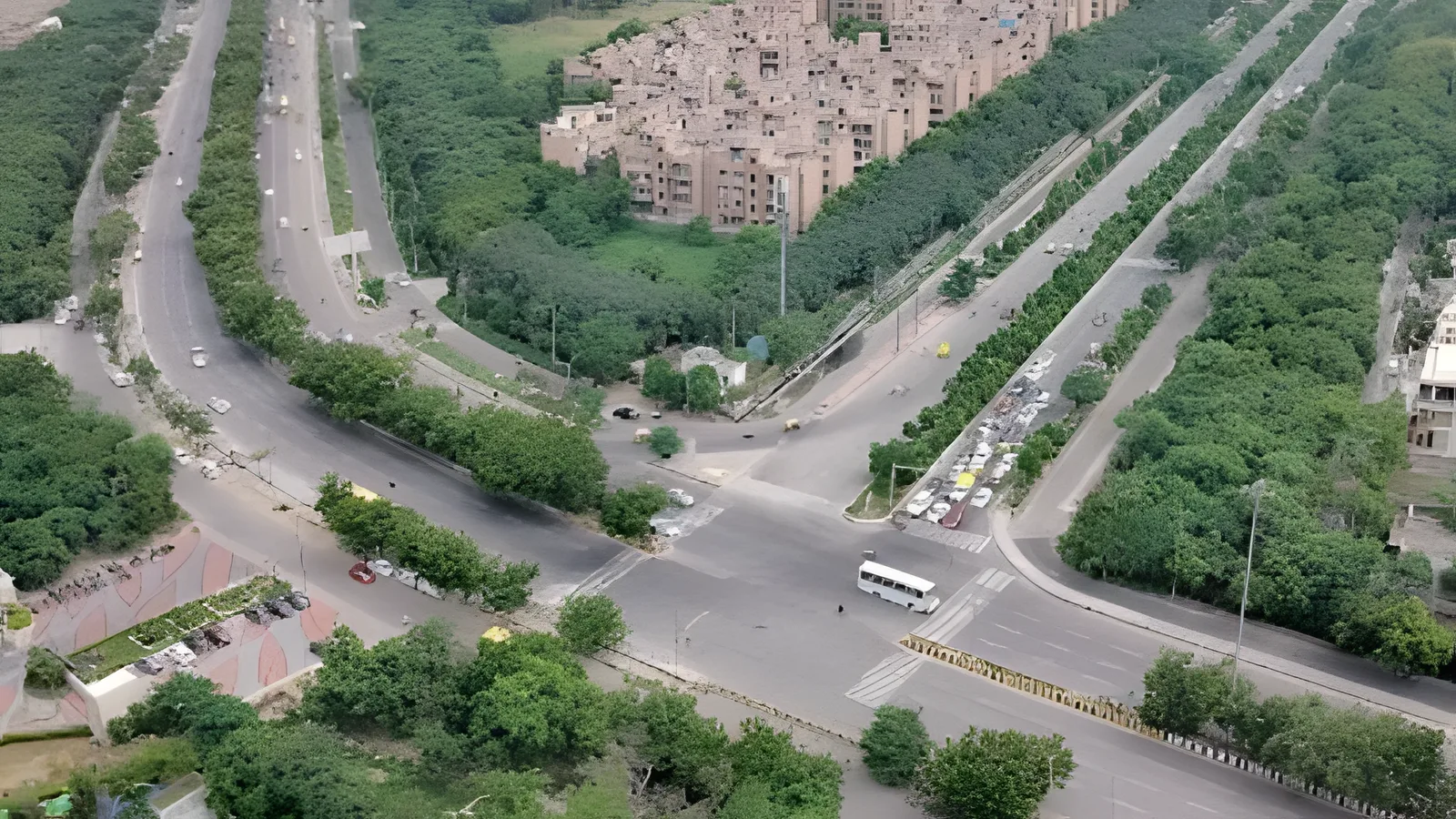 Aerial view of Sector 7, Noida