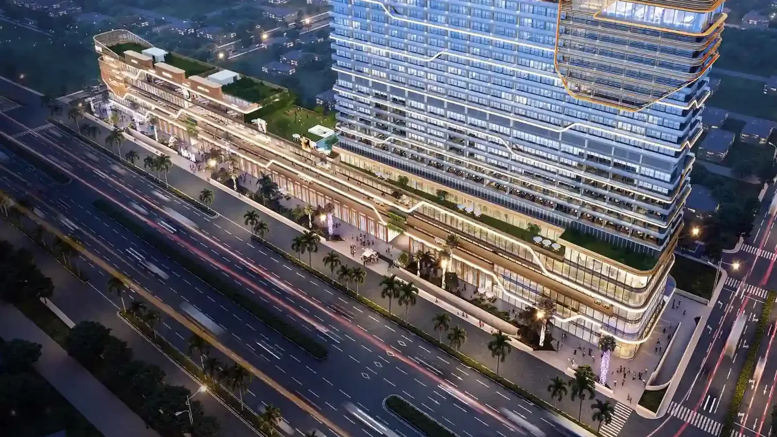 Aerial view of Sector 72, Noida