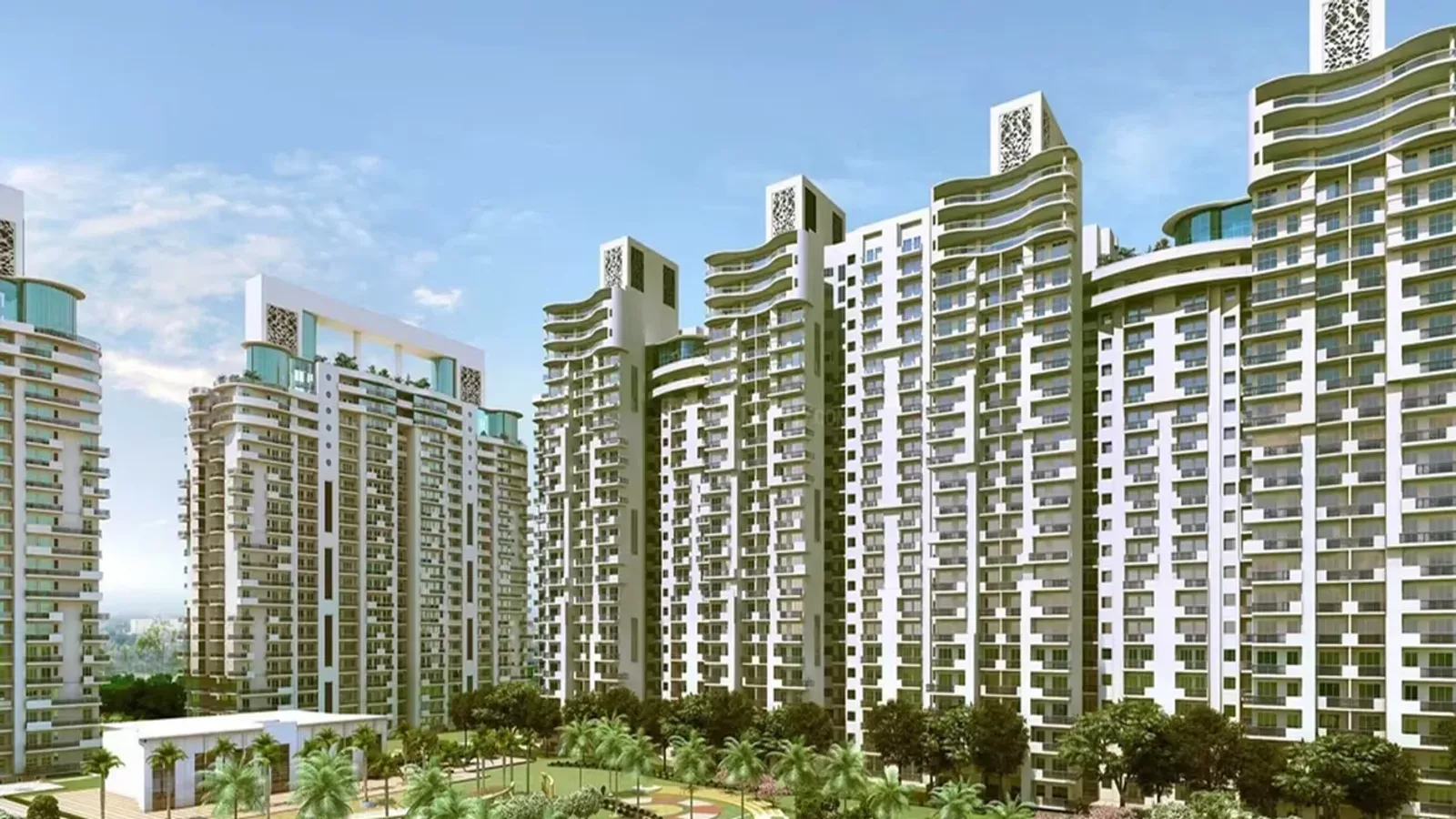 Aerial view of Sector 78, Noida