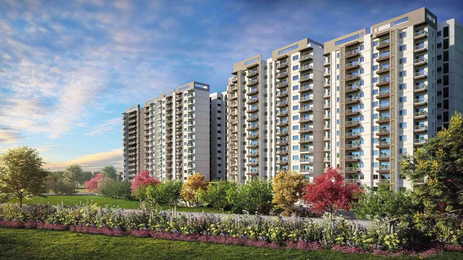 Aerial view of Sector 8, Noida