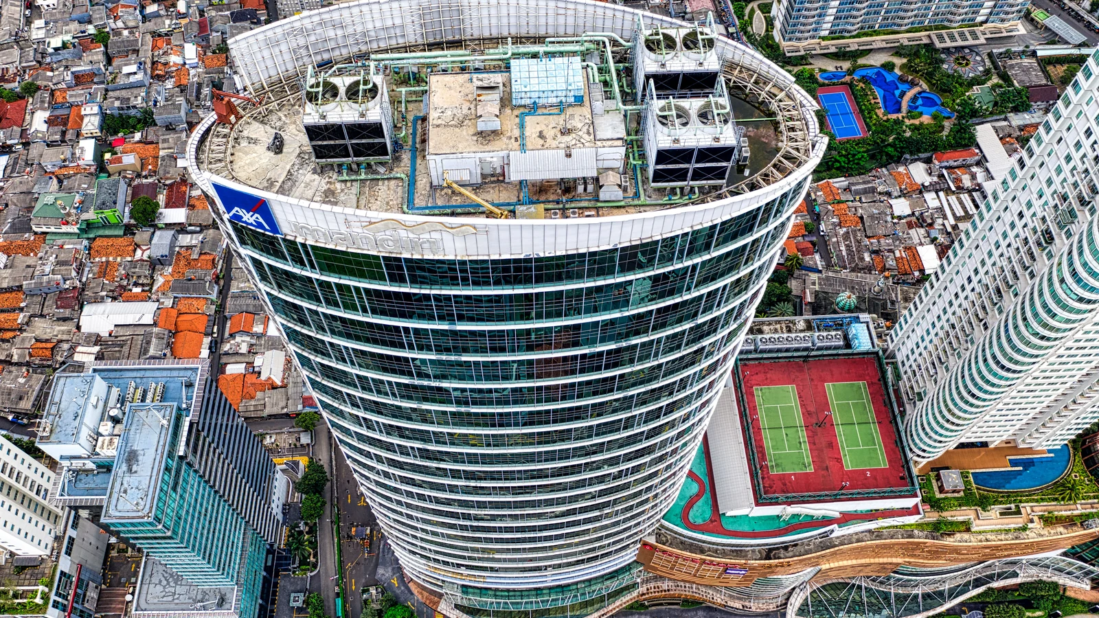 Aerial view of Sector 80, Noida