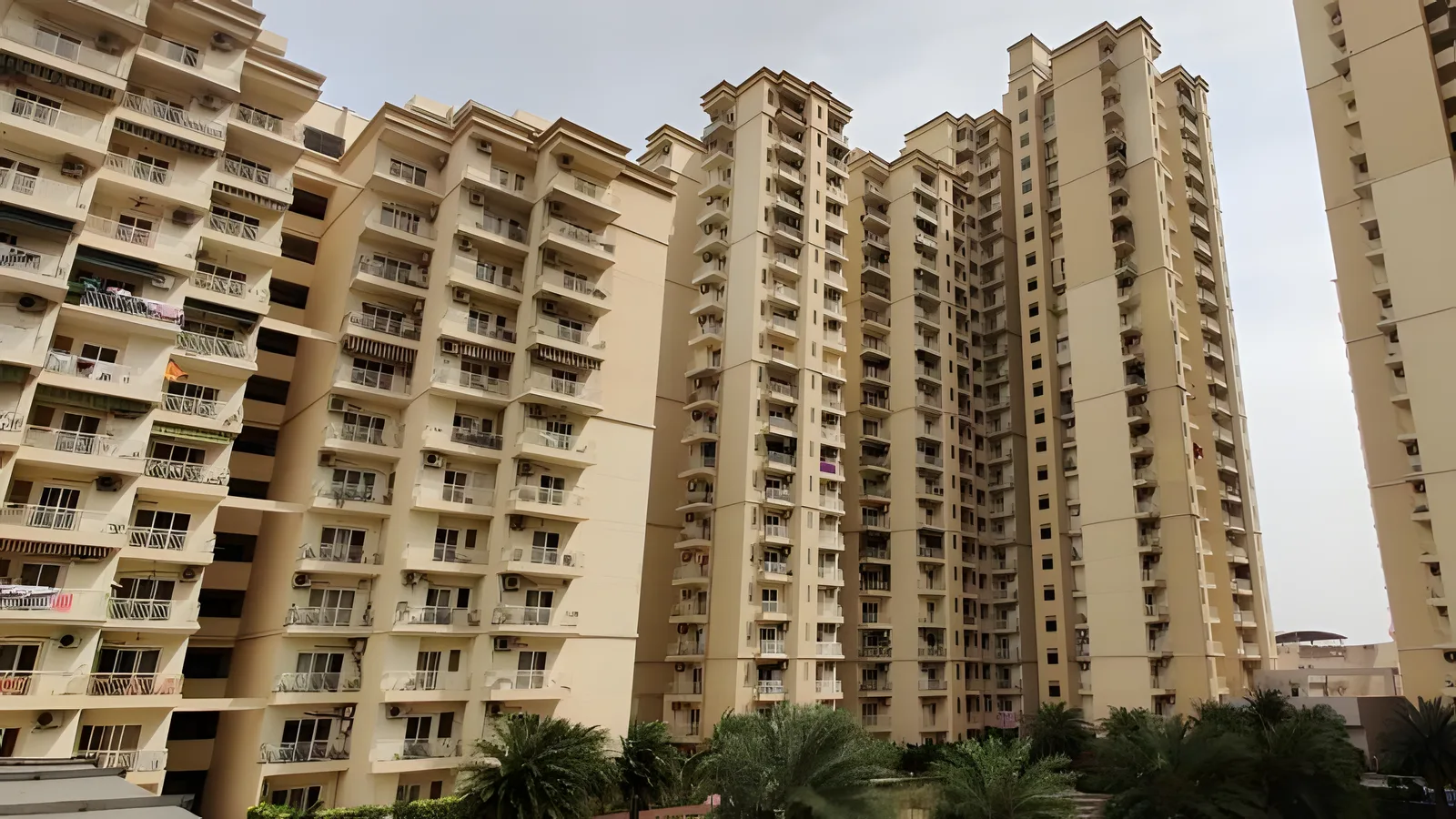 Aerial view of Sector 89, Noida