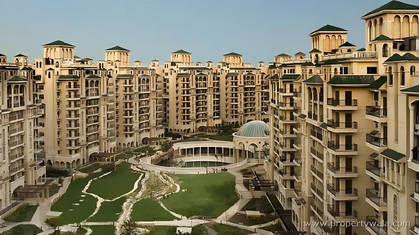 Aerial view of Sector 93, Noida