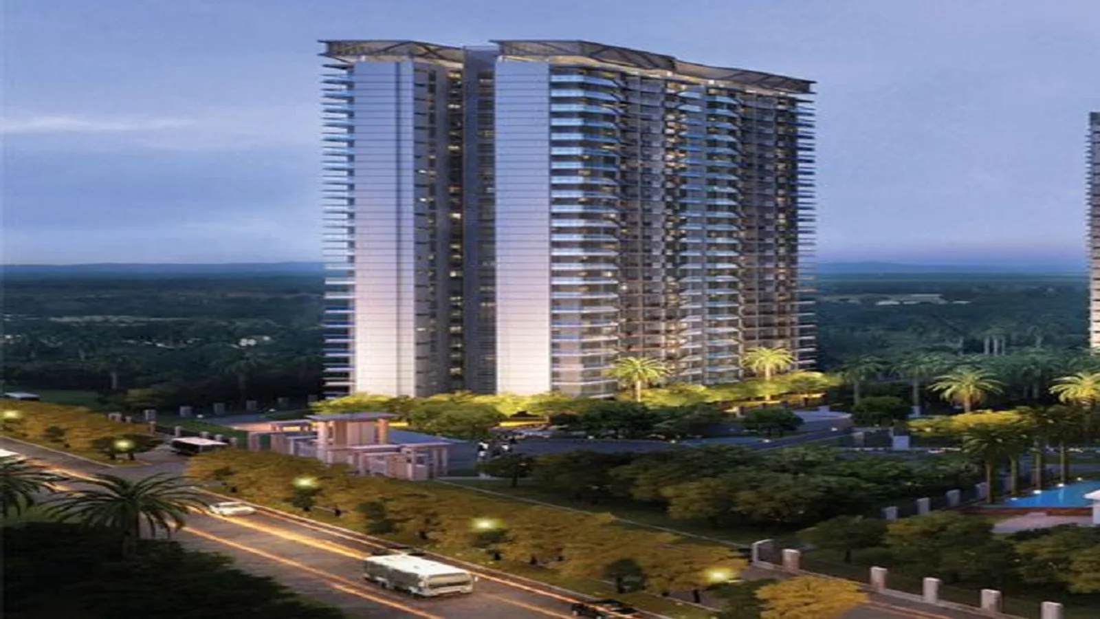 Aerial view of Sector 93A, Noida