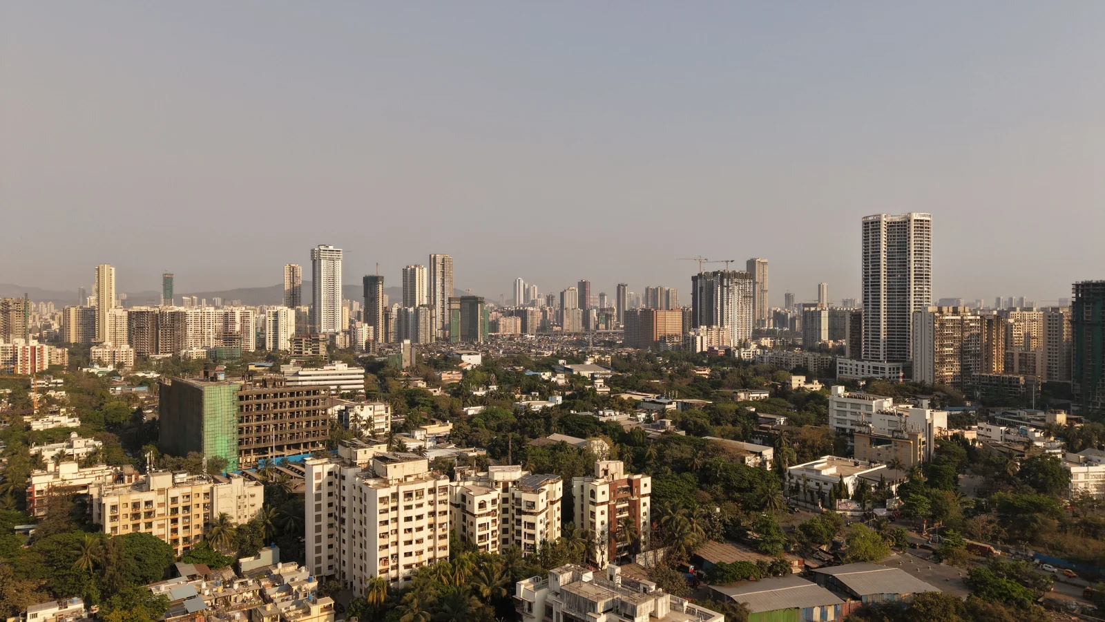 Aerial view of Aundh, Pune