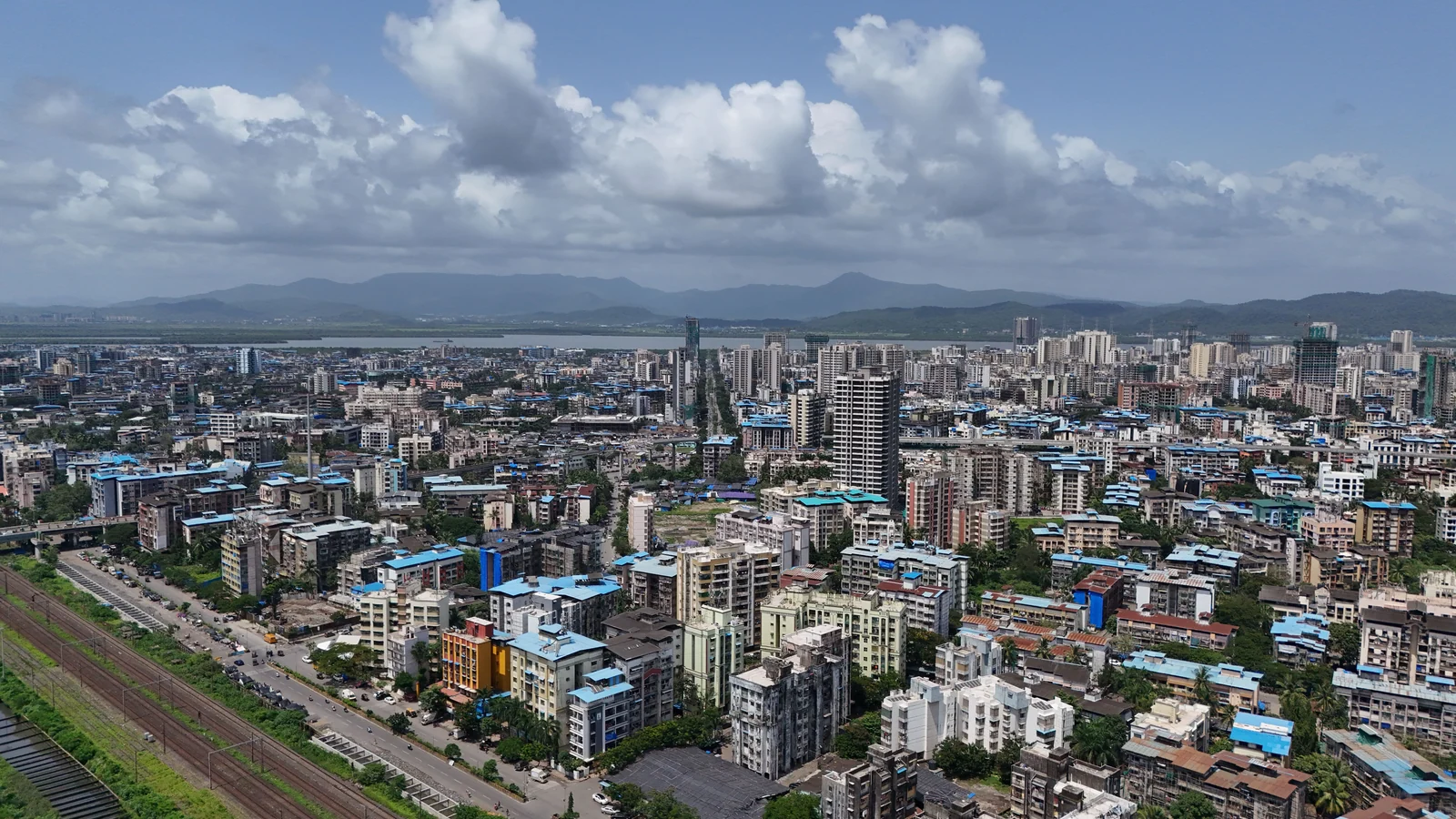 Aerial view of Bopodi, Pune