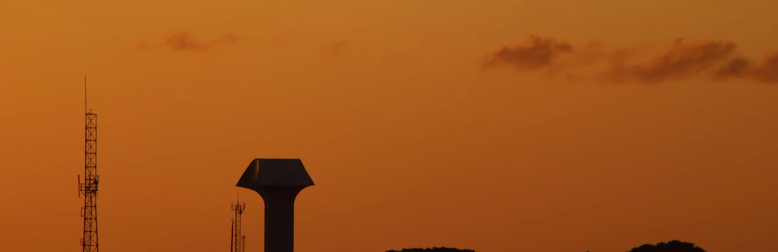 Skyline of Fursungi, Pune at golden hour