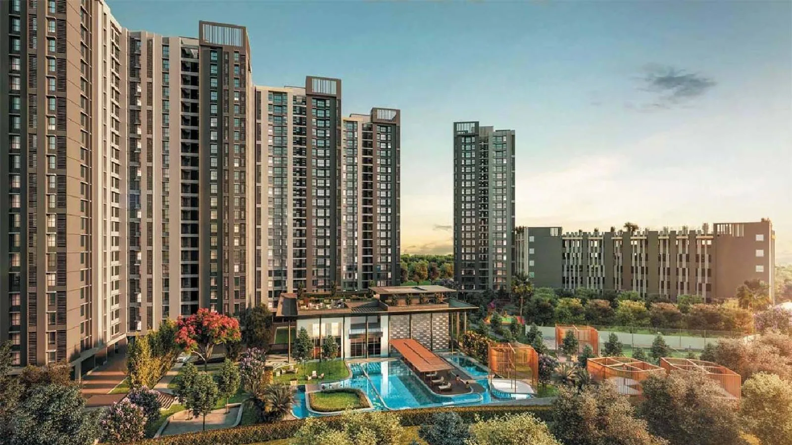 Aerial view of Hinjewadi Phase 1, Pune