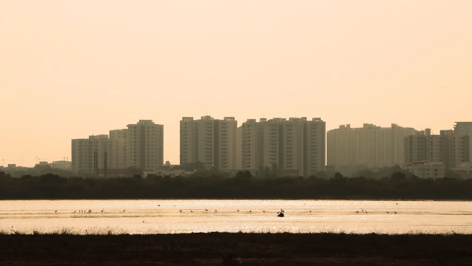 Aerial view of Magarpatta, Pune