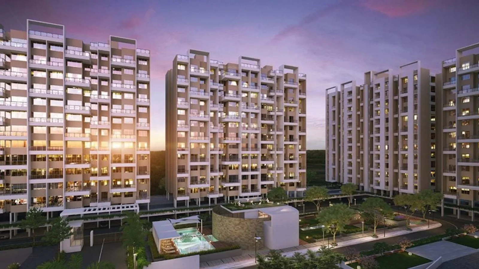 Aerial view of Undri, Pune