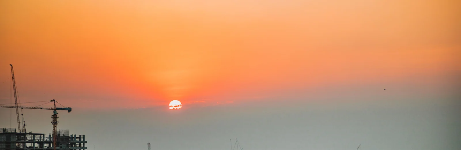 Skyline of Warje, Pune at golden hour