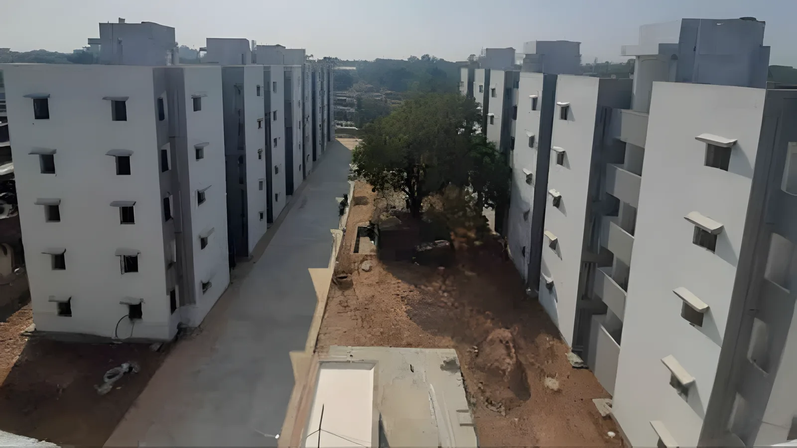 Aerial view of Balkrishna Society, Rajkot
