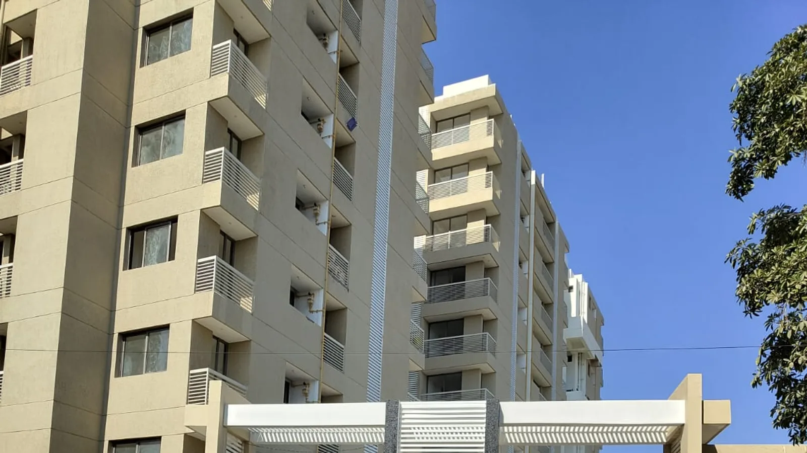 Aerial view of Hudki Quarter, Rajkot