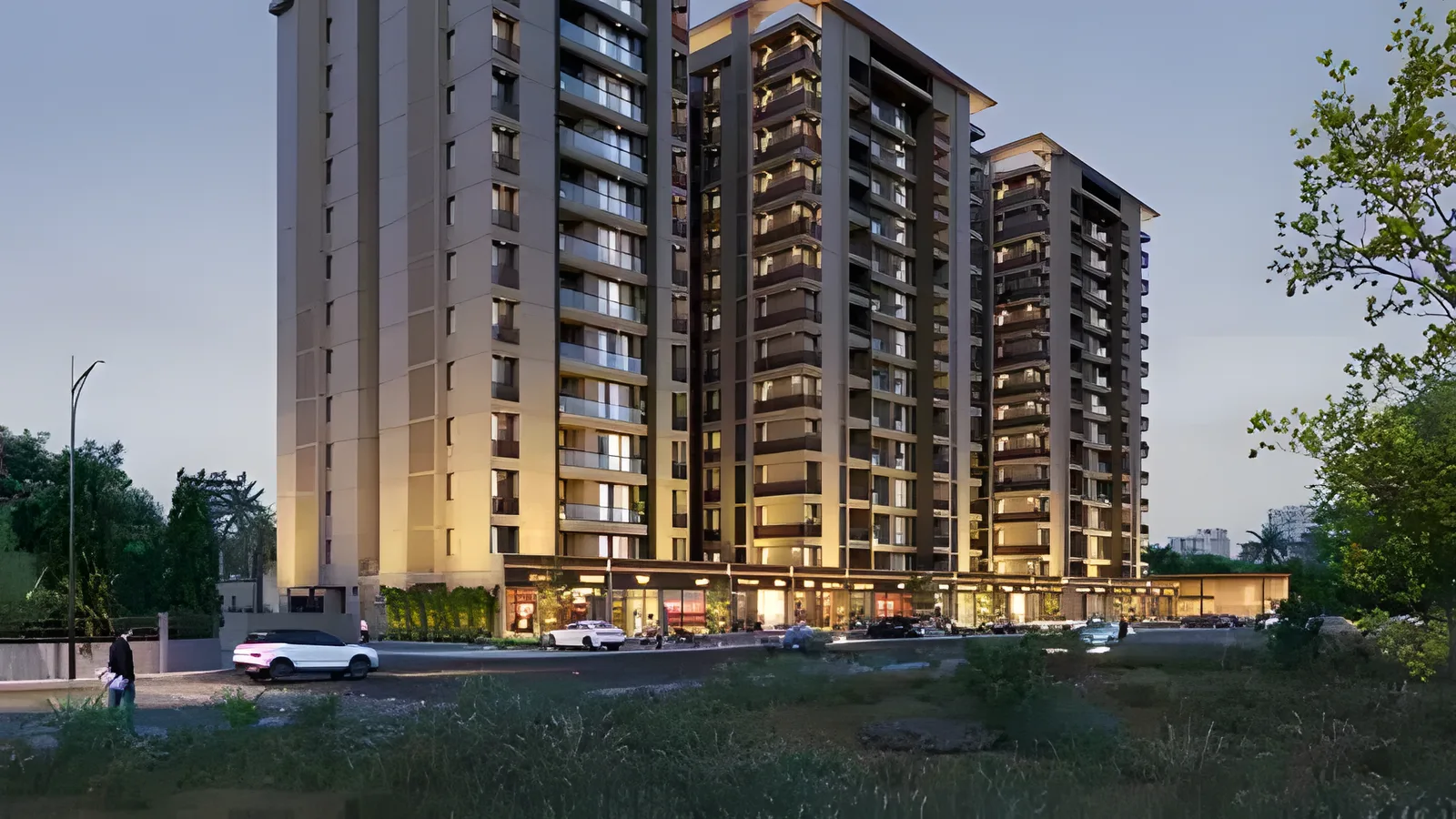 Aerial view of Residential Colony, Rajkot