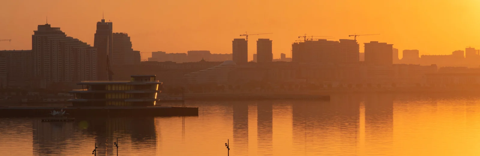Skyline of Rohidaspra, Rajkot at golden hour