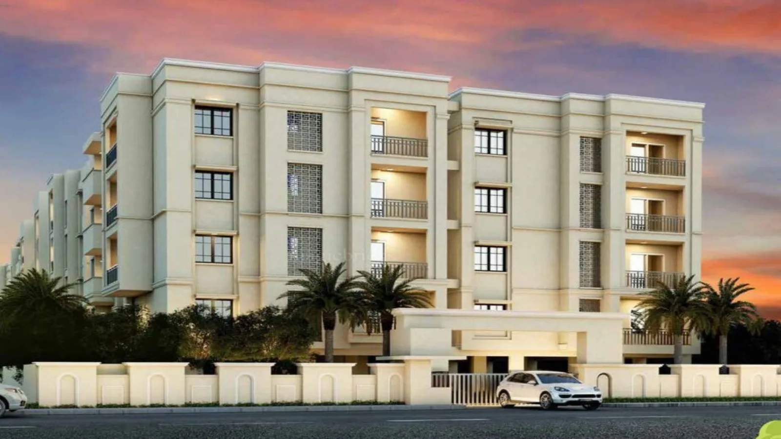 Aerial view of Shree Ram Society, Rajkot