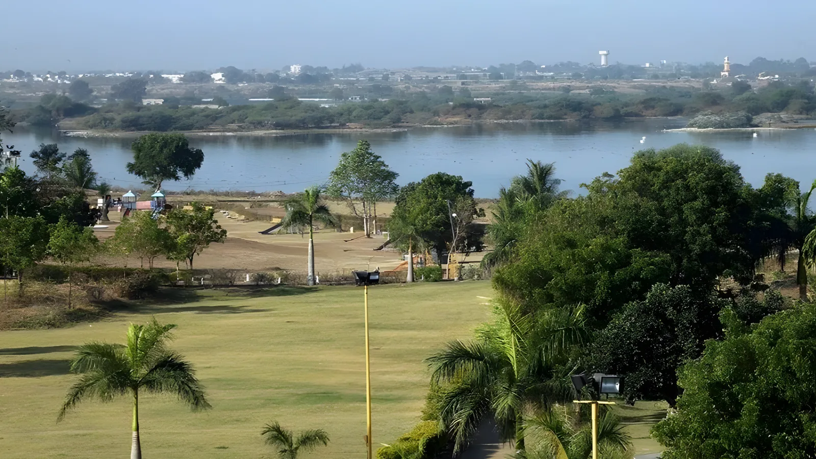 Aerial view of Shreeram Park, Rajkot