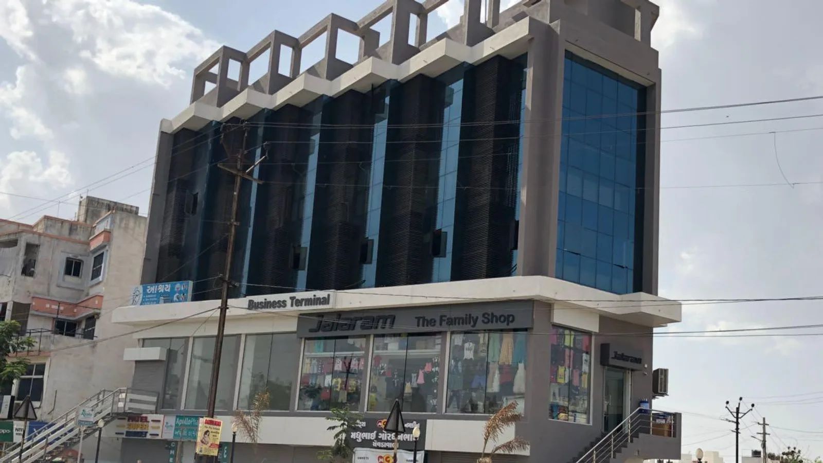 Aerial view of Vrundavan Society, Rajkot