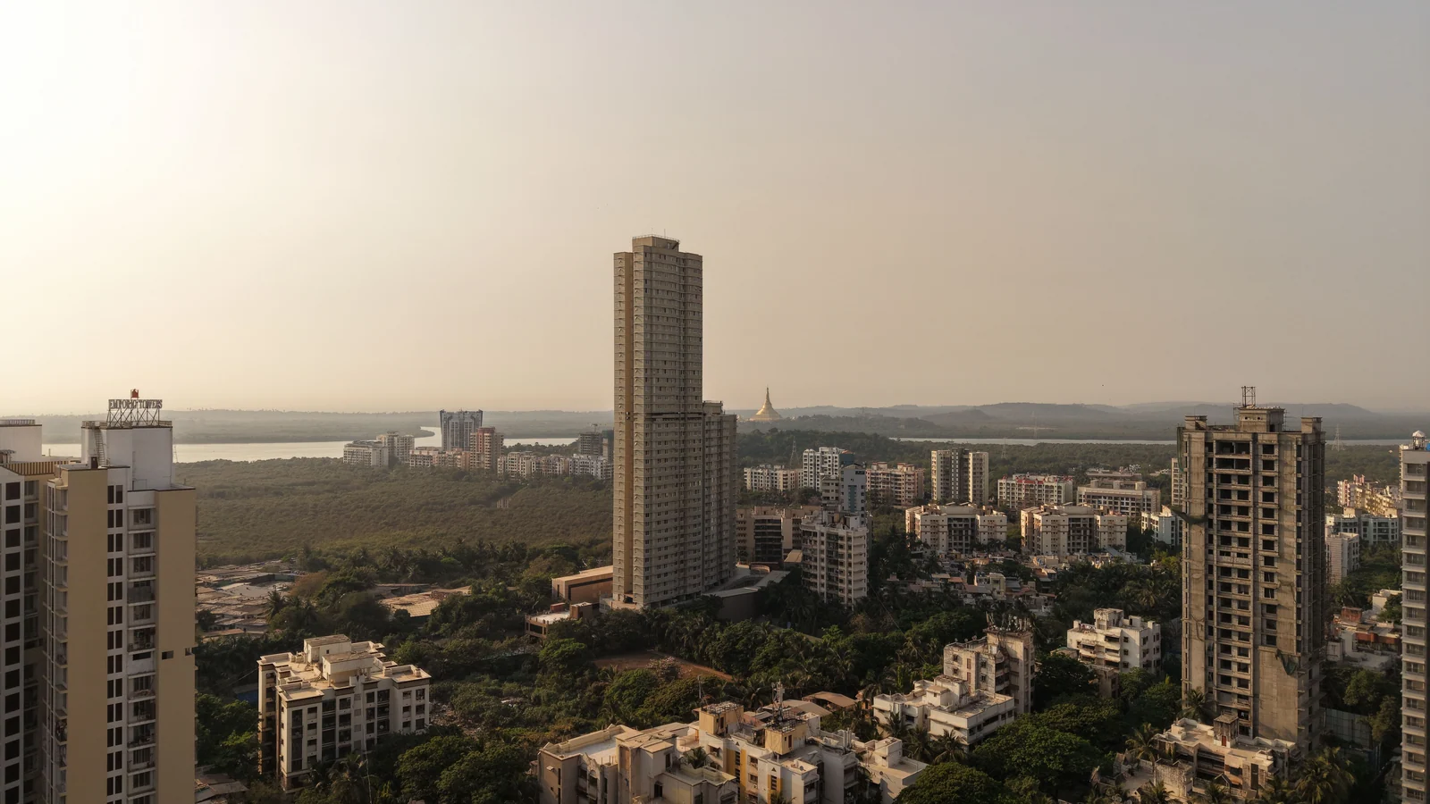 Aerial view of Mahavir Nagar, Sangli