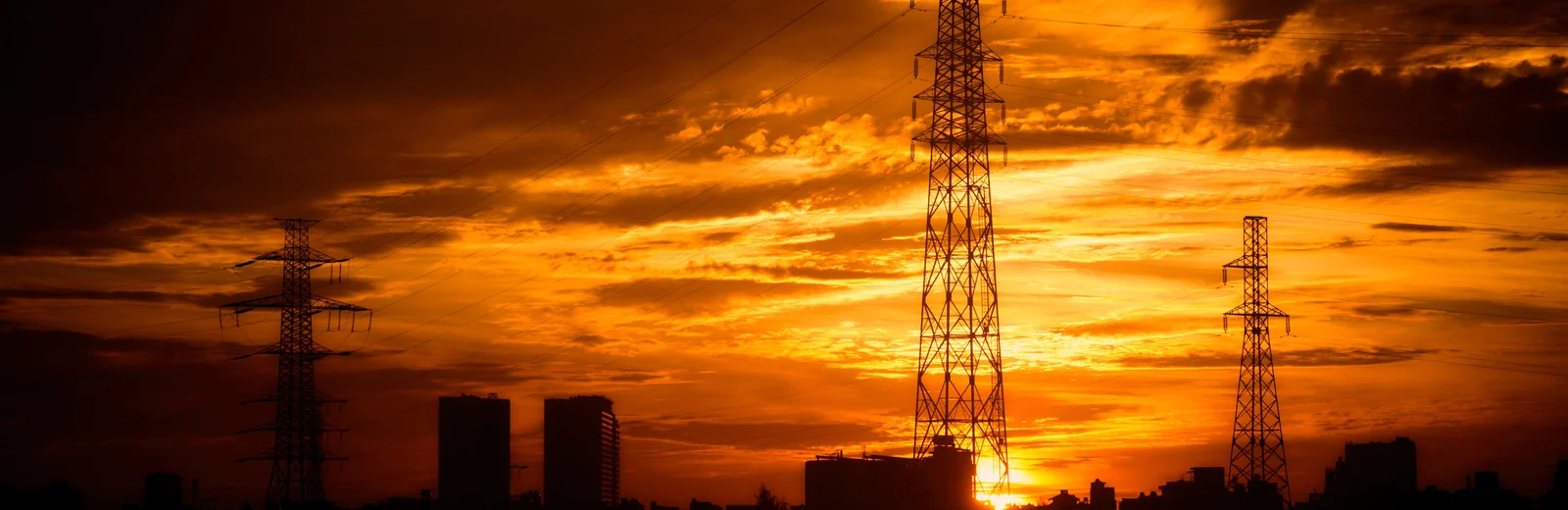 Skyline of Waghmode Nagar, Sangli at golden hour