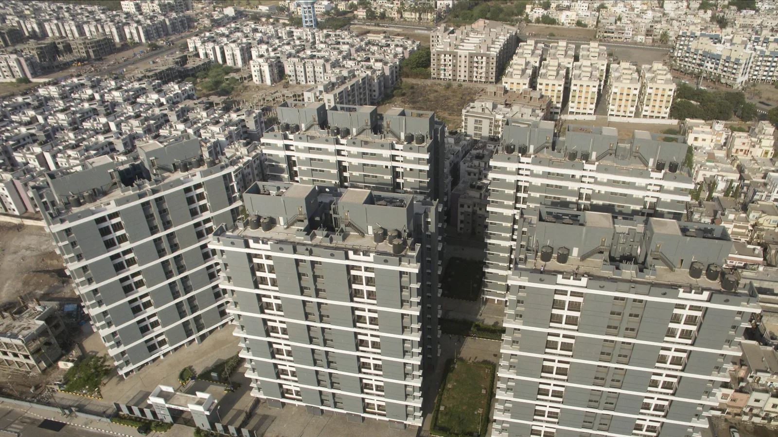 Aerial view of Amroli, Surat