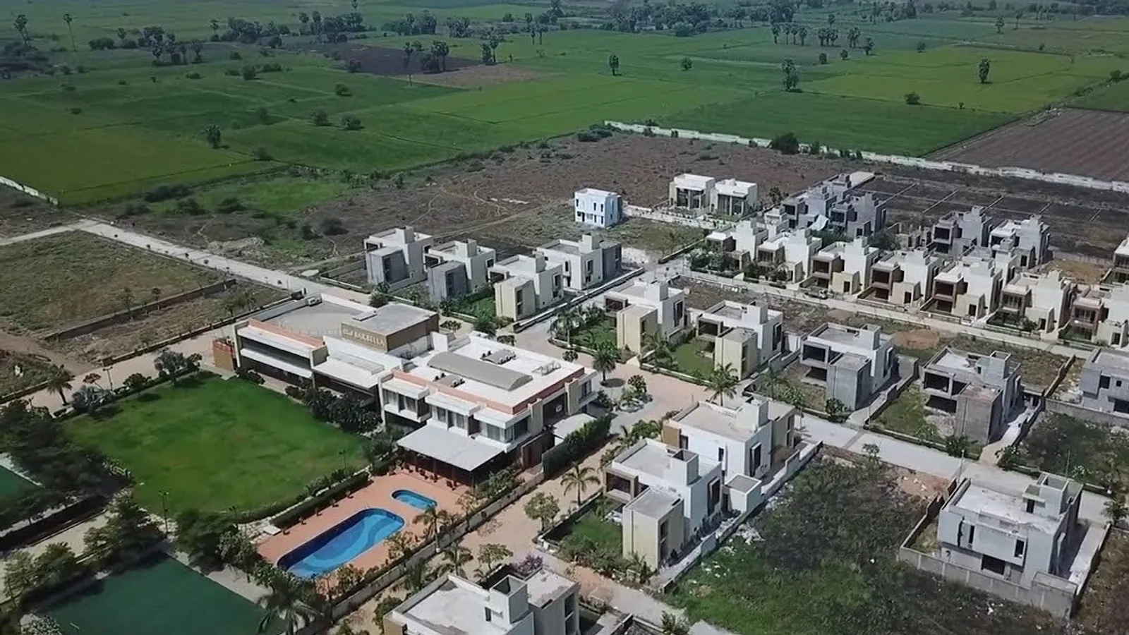 Aerial view of Barbodhan, Surat
