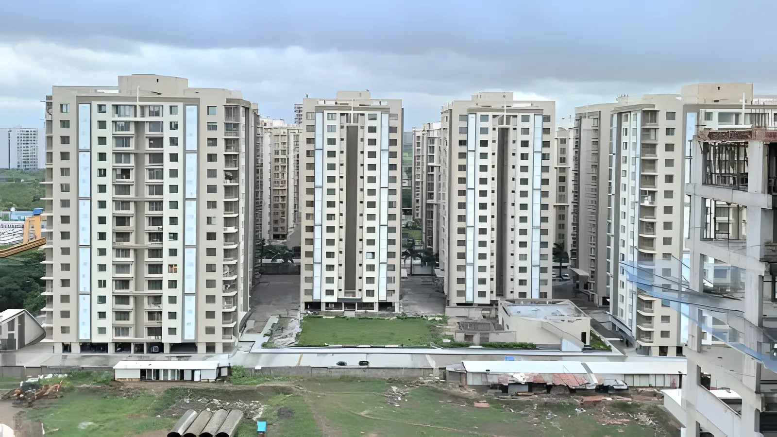 Aerial view of Begumpura, Surat