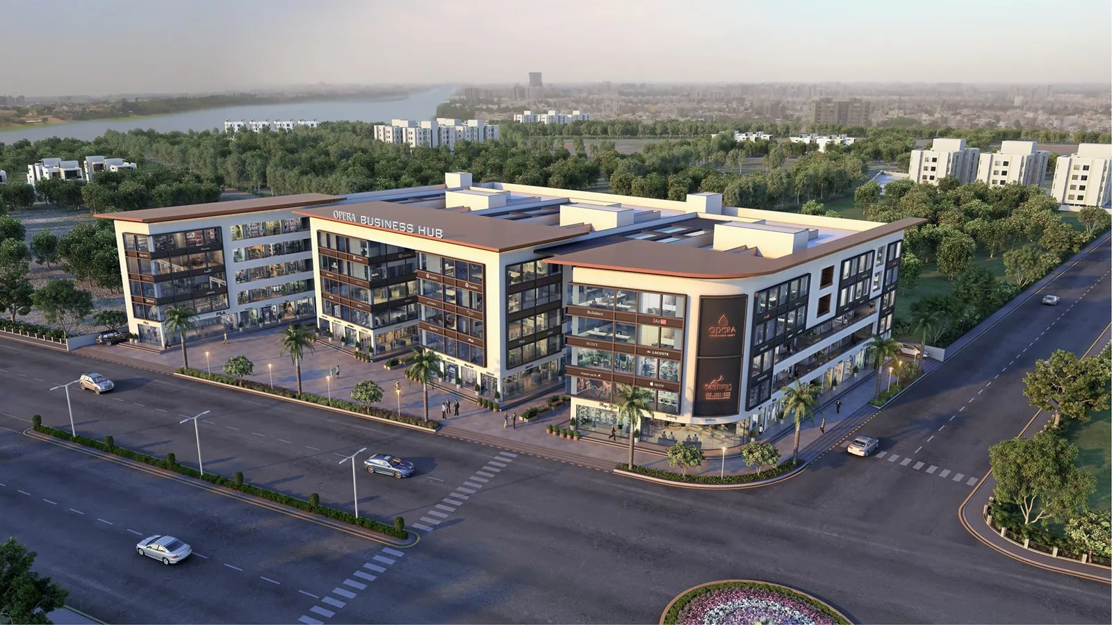 Aerial view of Kodiyar Nagar, Surat