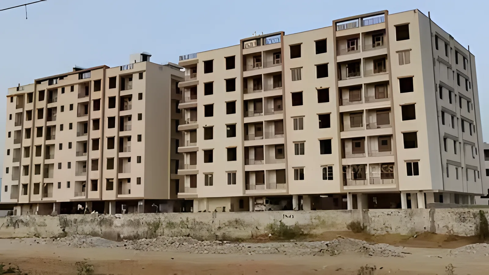 Aerial view of Koliwad Begumpura, Surat