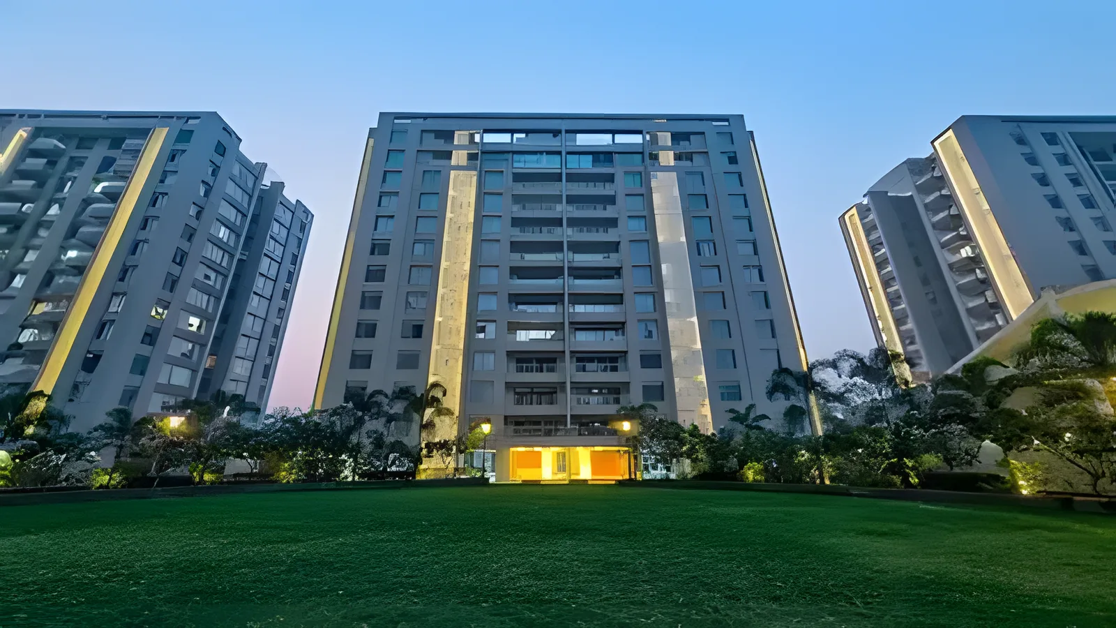 Aerial view of Madhav Baug Vradhavan Society, Surat