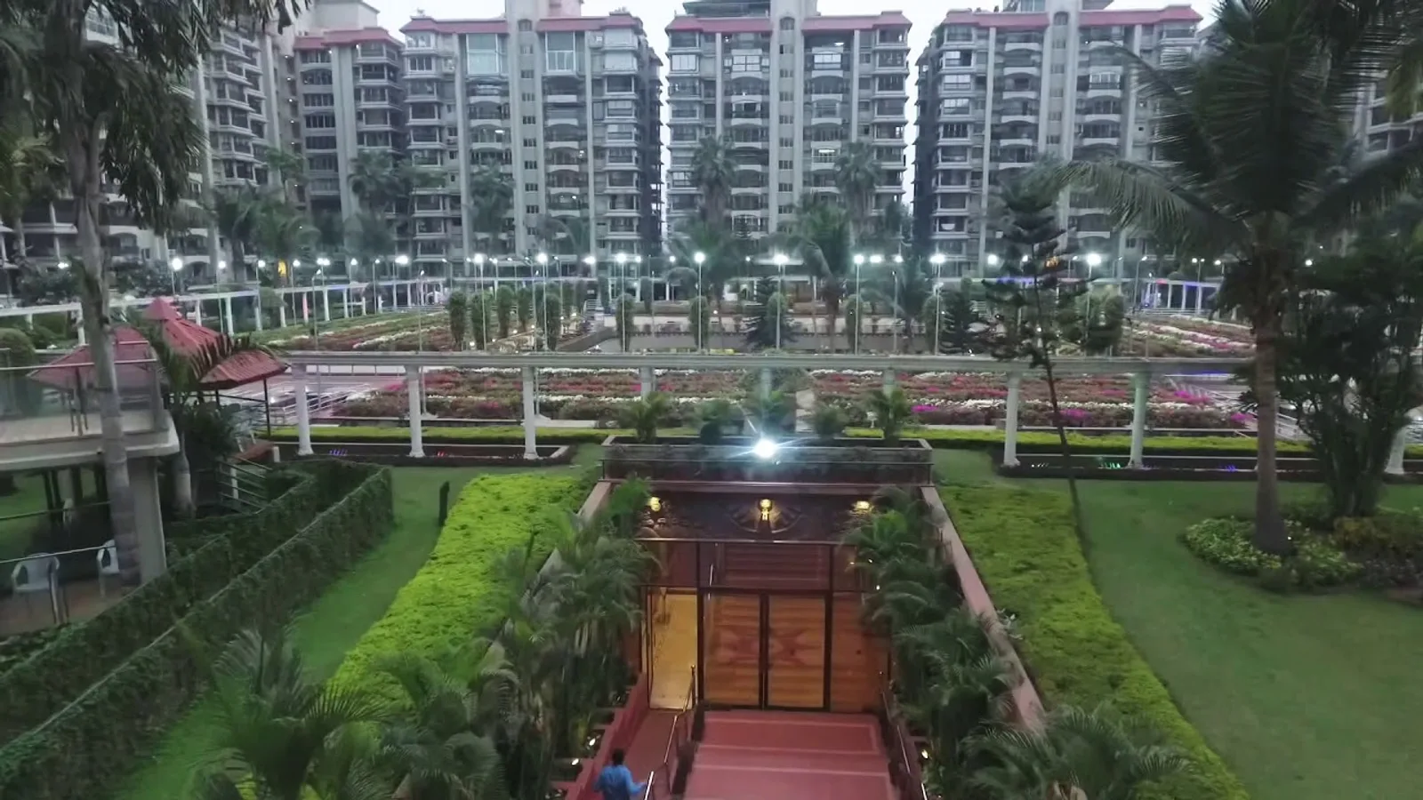 Aerial view of New Ashirwad Park, Surat