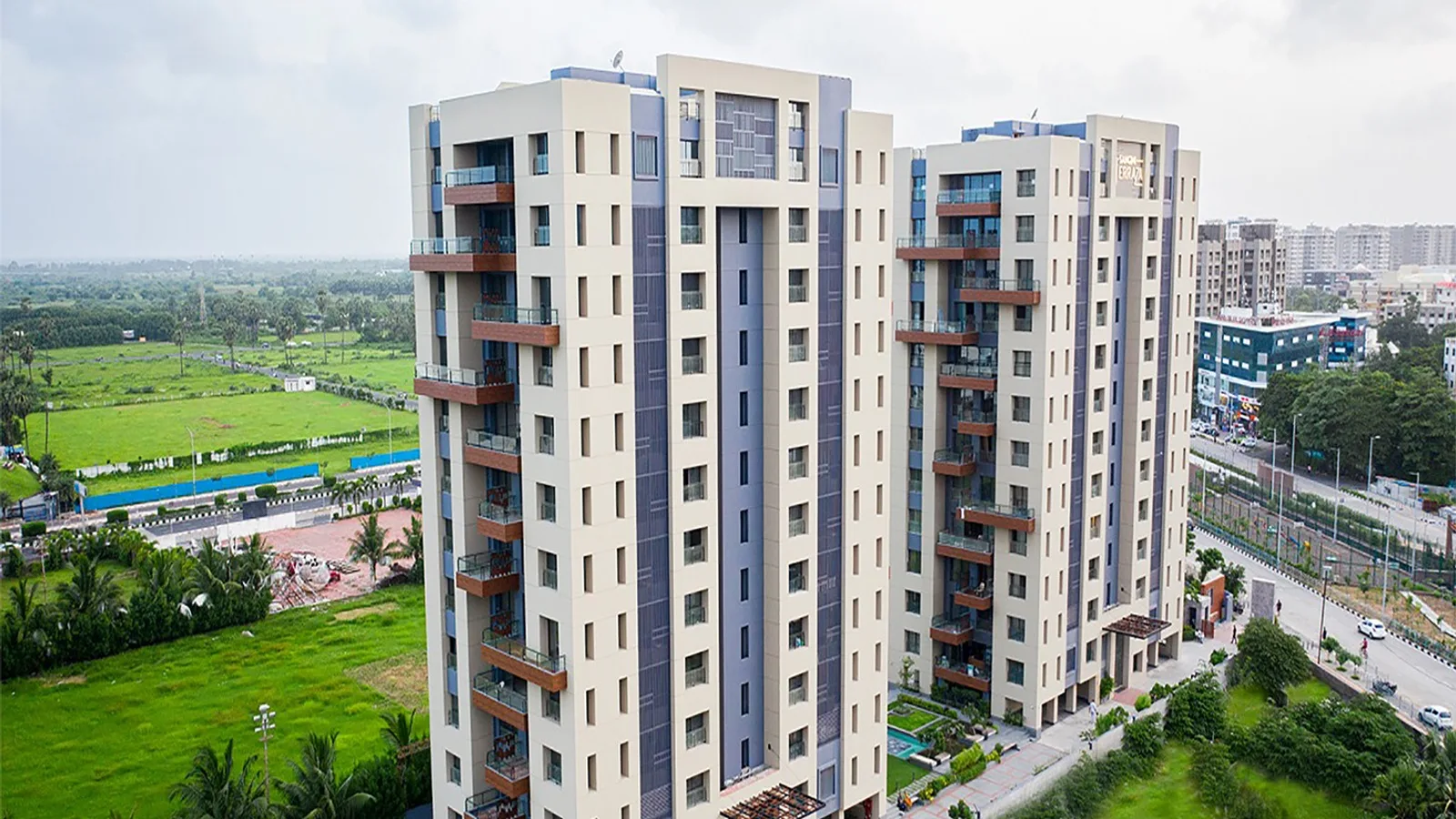 Aerial view of Pal, Surat