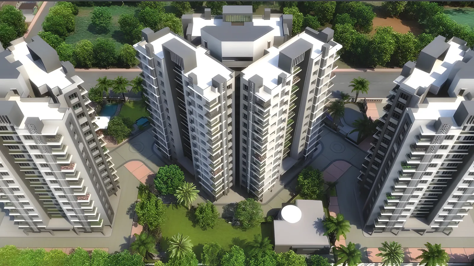Aerial view of Palanpur, Surat