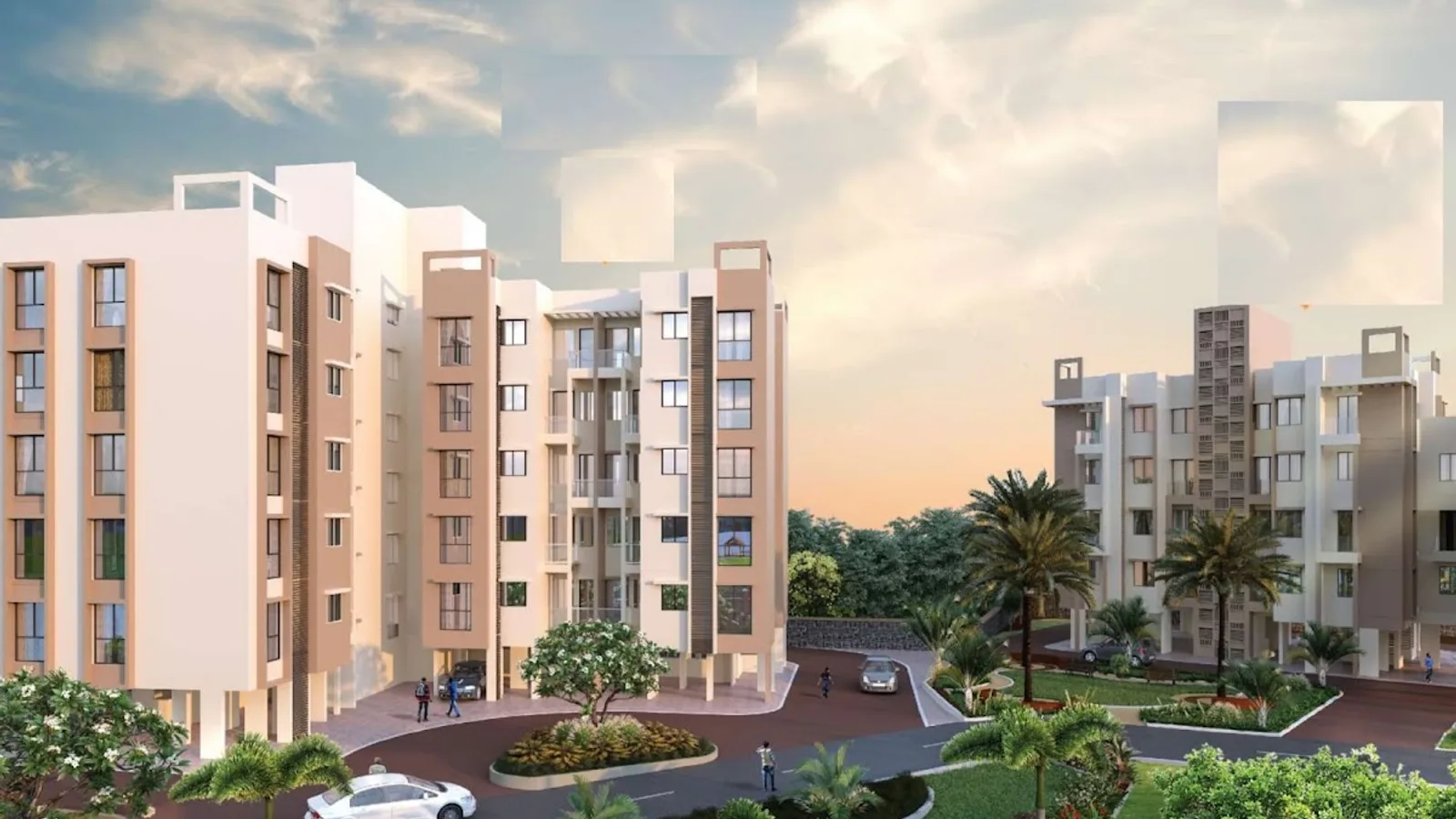 Aerial view of Panchashil Nagar, Surat