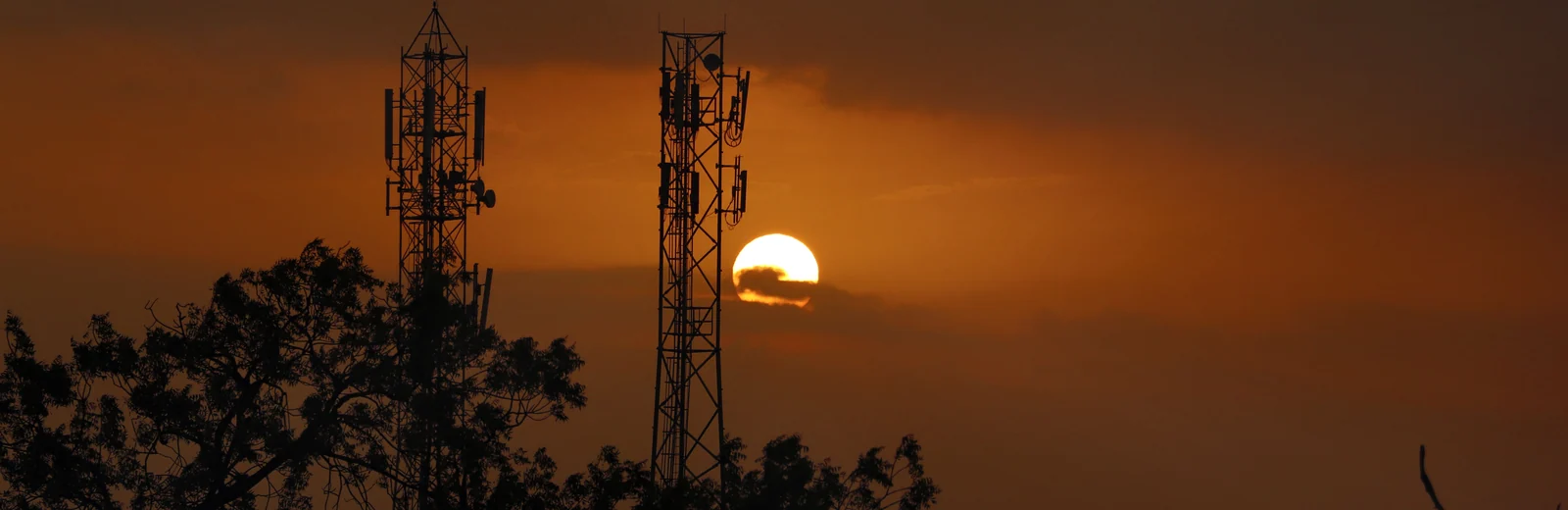 Skyline of Parvat Patia Extension, Surat at golden hour