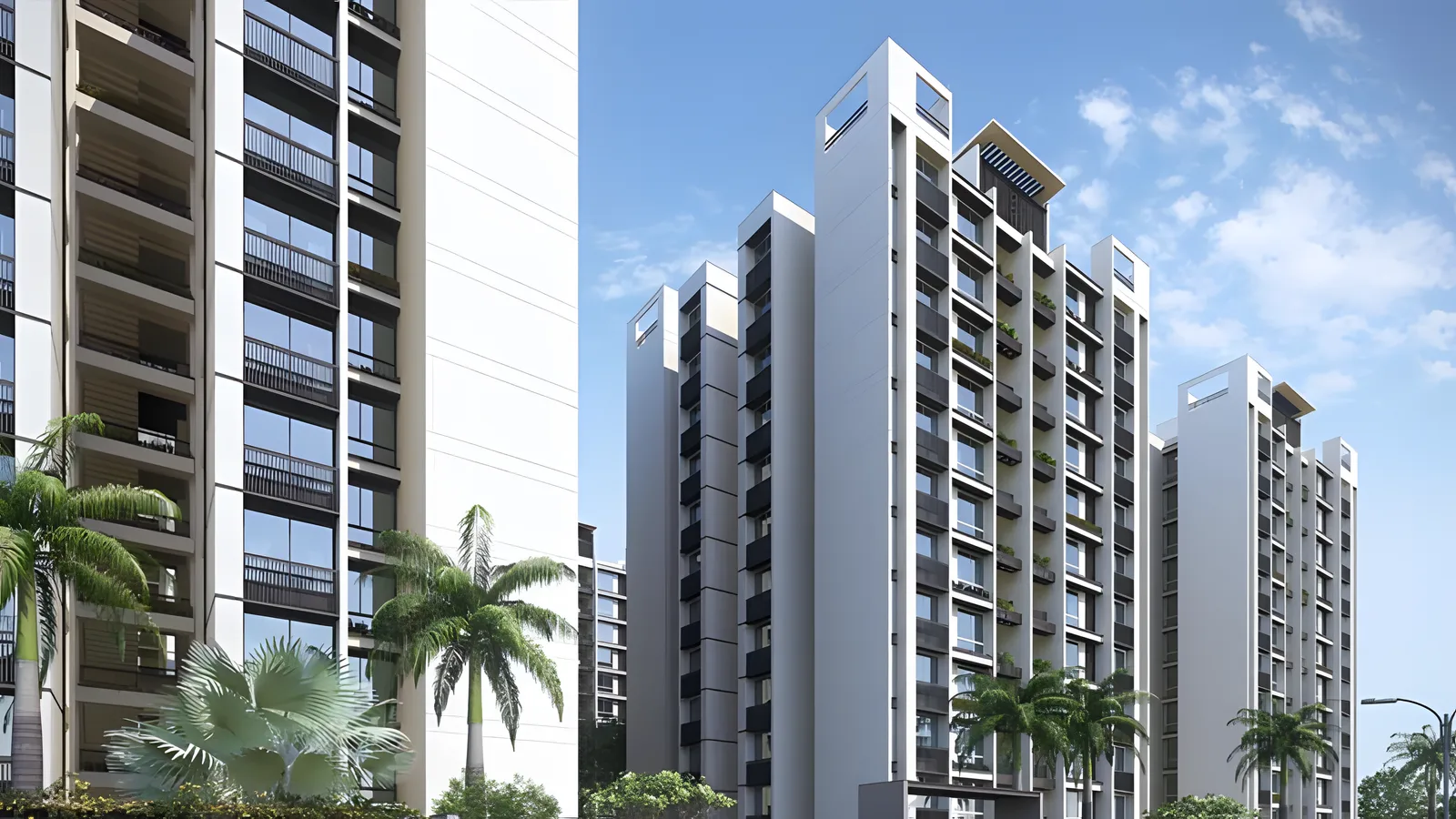 Aerial view of Parvat Patia Extension, Surat