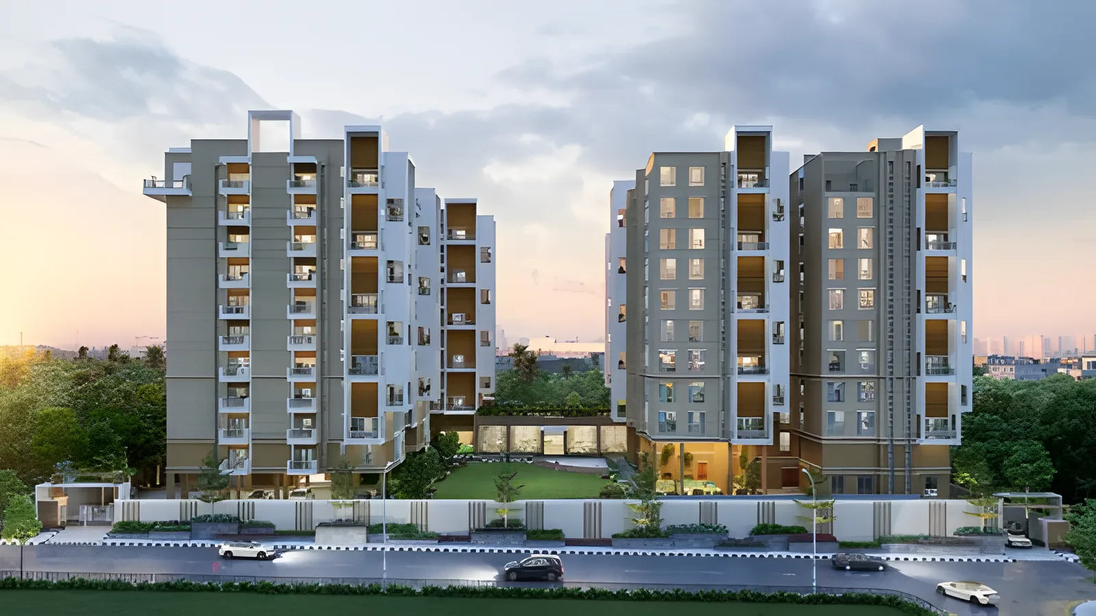 Aerial view of Rancchod Nagar, Surat