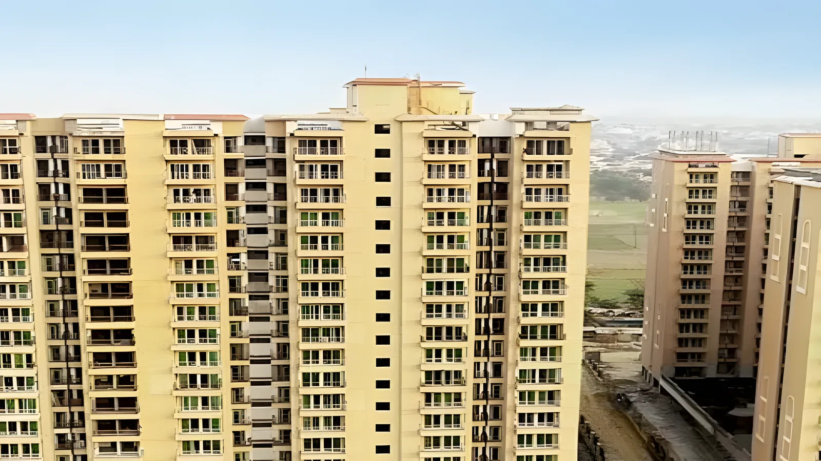 Aerial view of Raza Nagar, Surat
