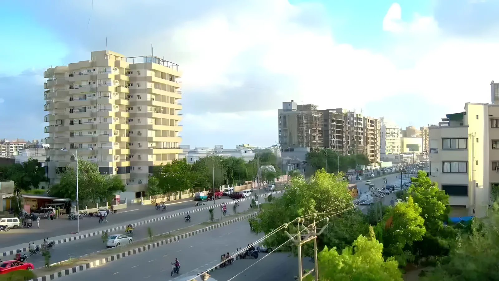 Aerial view of Salabatpura, Surat